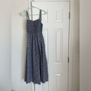 Blue Floral Maxi Dress 100% cotton